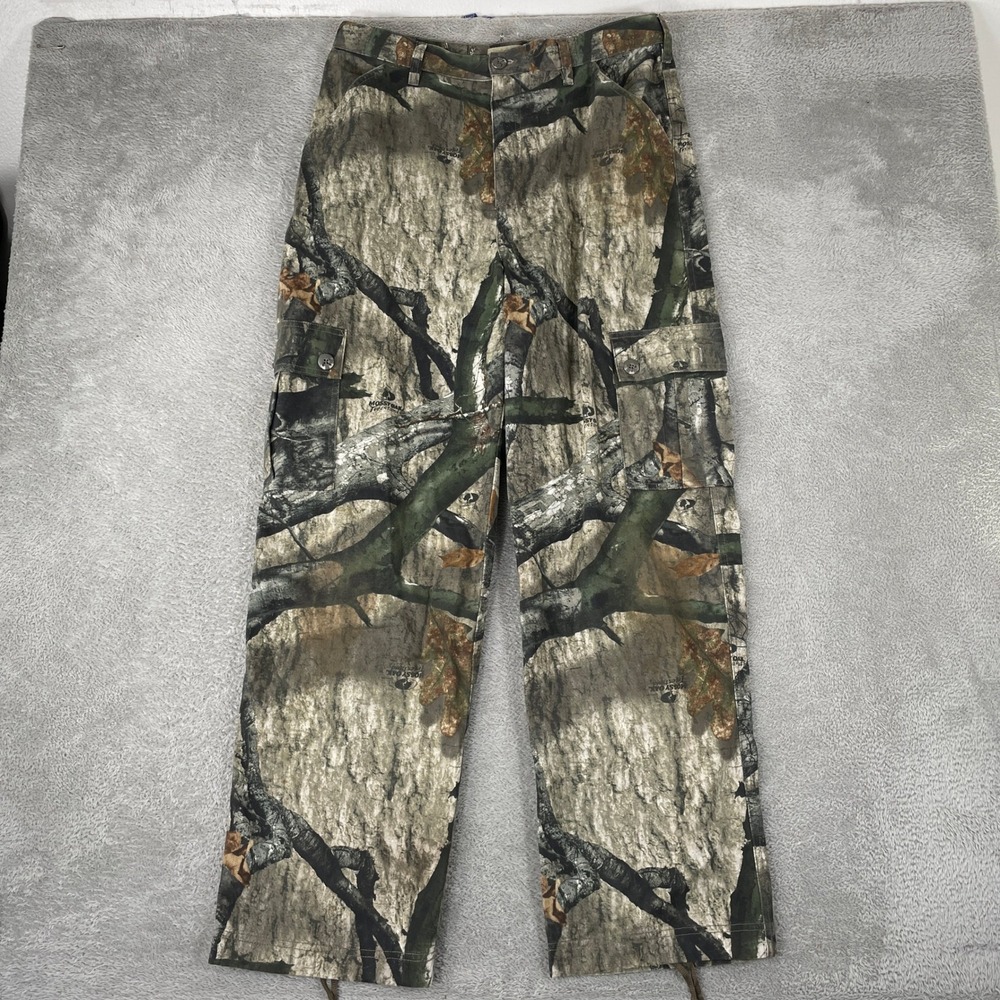 Mossy Oak Russell Outdoors Cargo Pants Mens 34x31 Camo Treestand Baggy Y2K